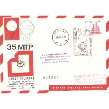 35  M.T.P. Zawody balonowe o puchar Dowódcy Lotnictwa Operacyjnego Poznań 25.VI.1966